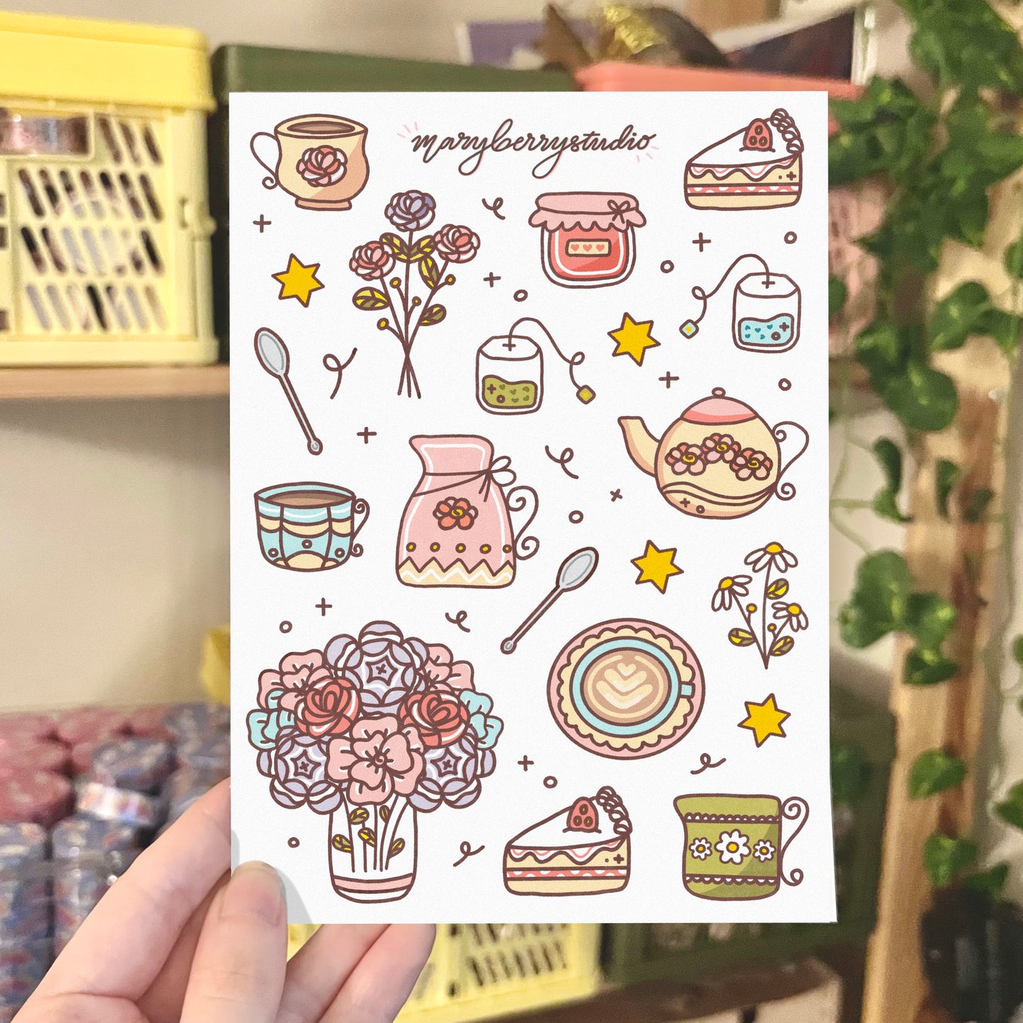 Tea Time Sticker Sheet