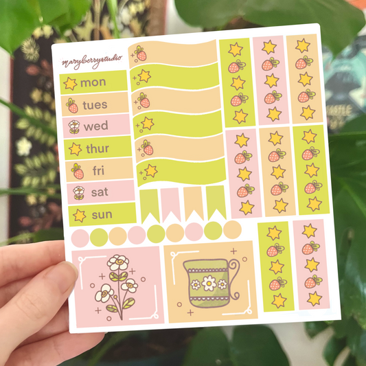 Spring Hobonichi Cousin Sticker Kit