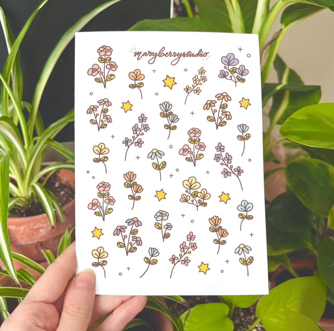 Wildflowers Sticker Sheet