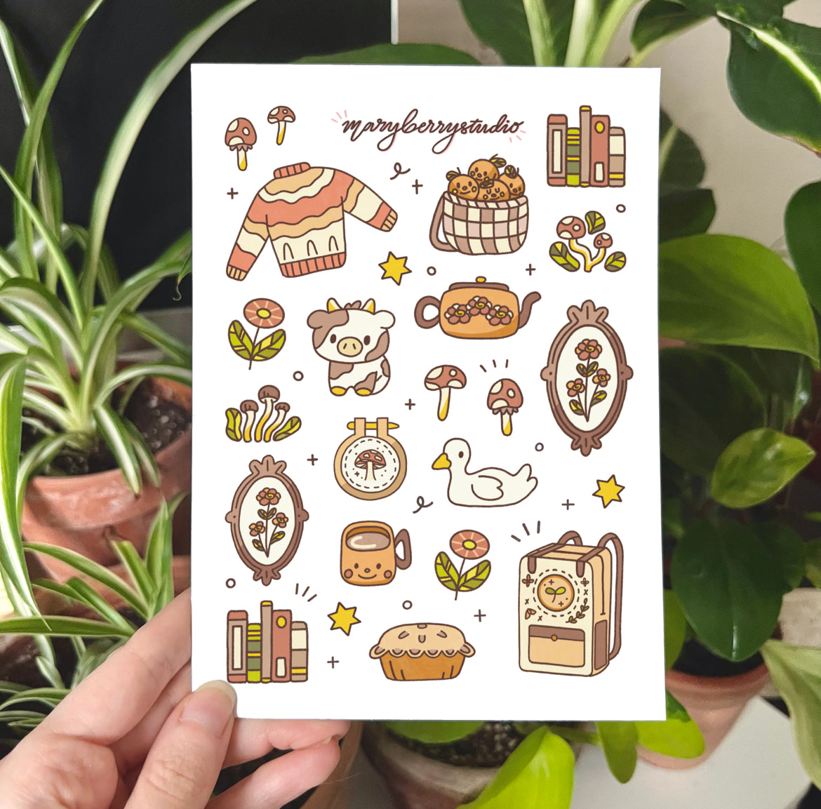 Warm Cottage Sticker Sheet