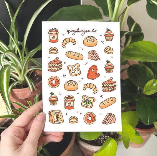 Pastry Sticker Sheet