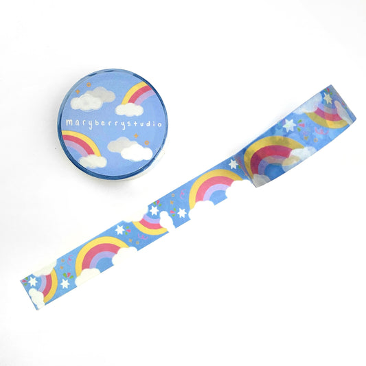 Blue Rainbow Washi Tape