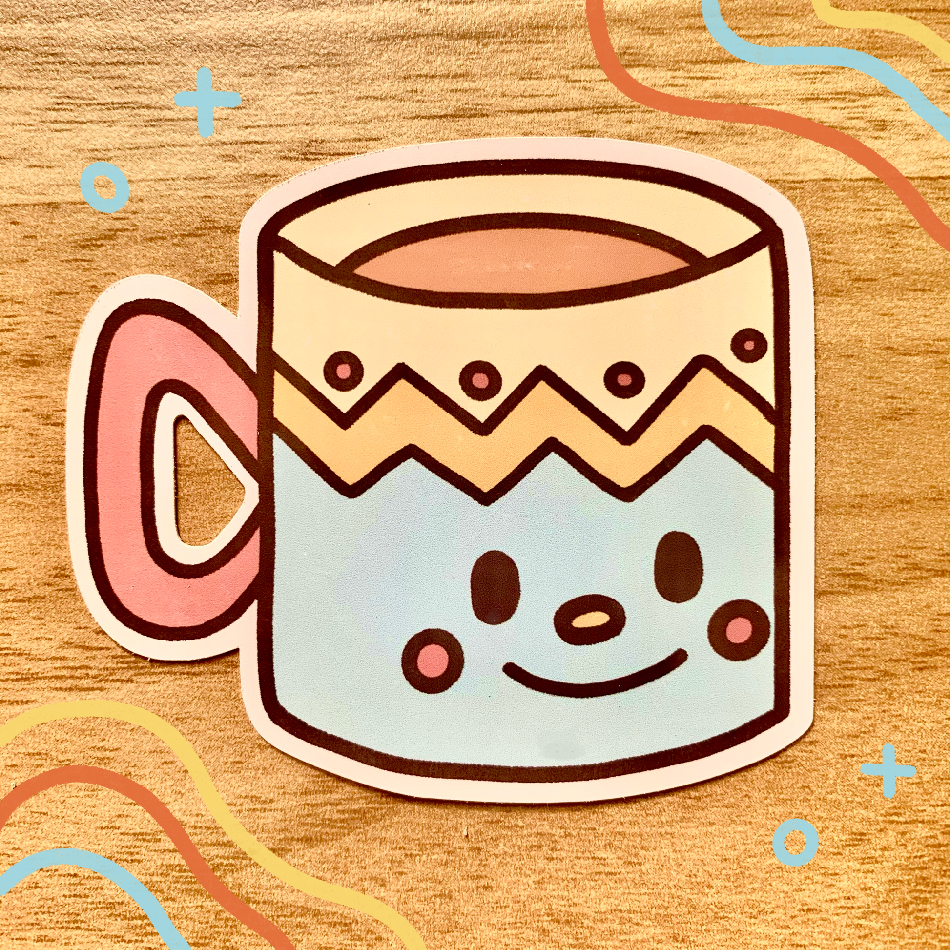 Teacup Boy Vinyl Sticker