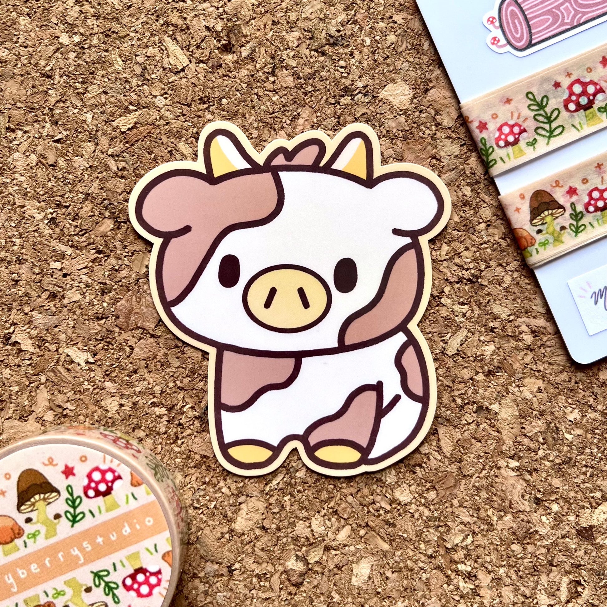 Strawberry Cow' Sticker